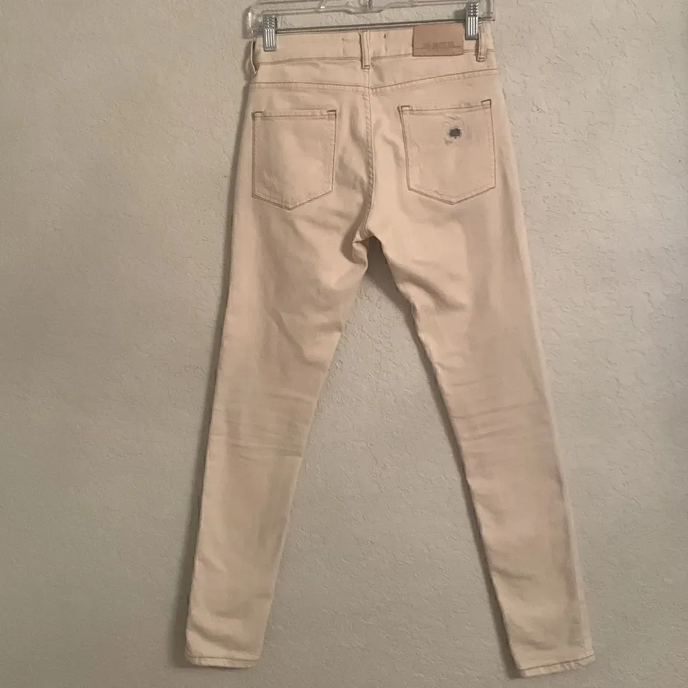 Zara Basic Heritage Skinny Distressed Denim Women’s Jeans Size 4